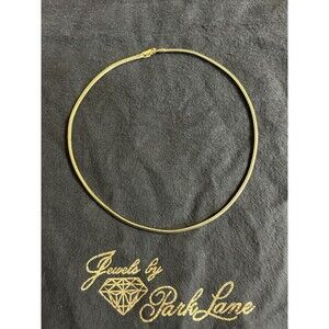 Park Lane Gold Tone OMEGA ONE 18" Necklace 3mm Chain With Box Closure J158